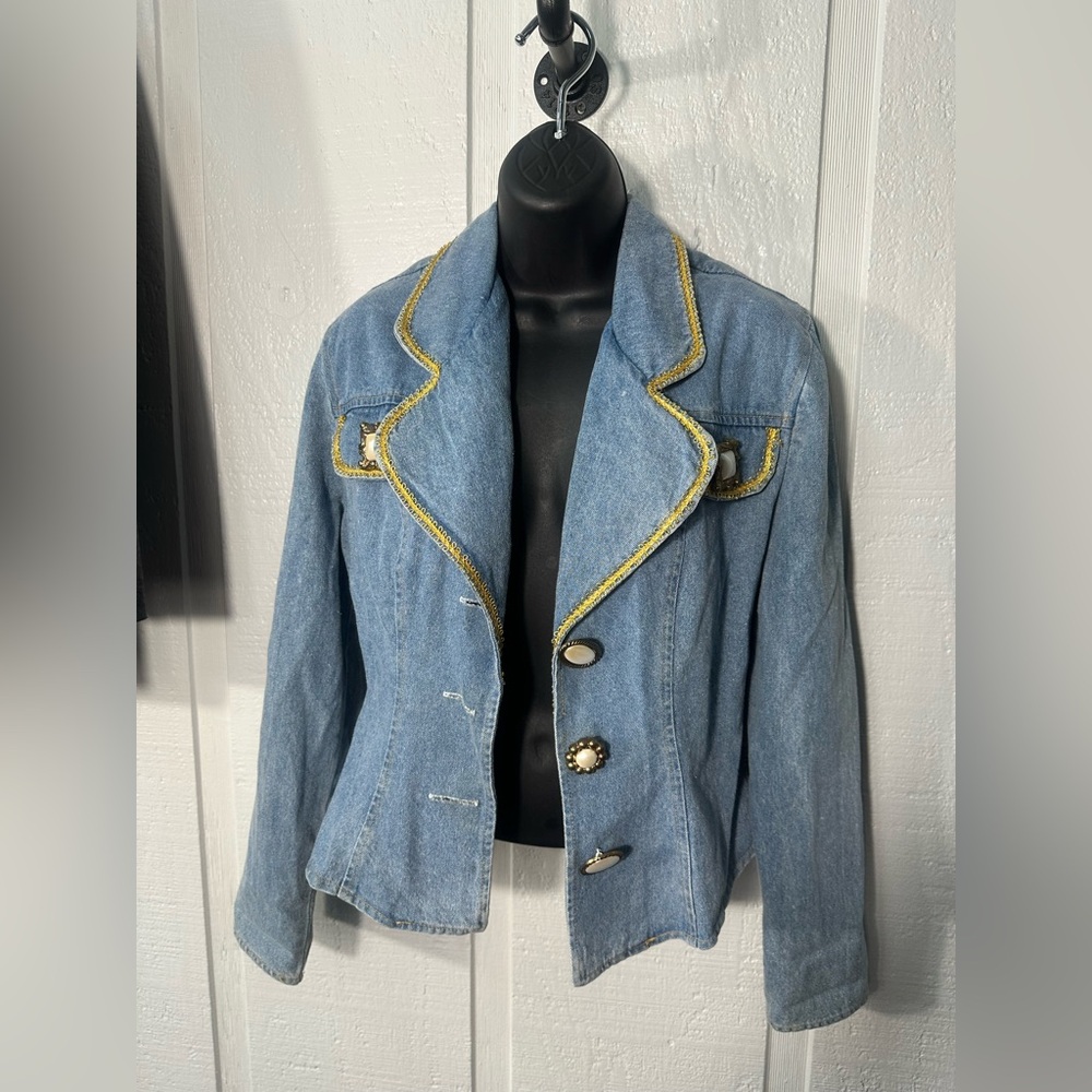 To Be Seen Women’s Denim Jacket/Blazer No Size EUC